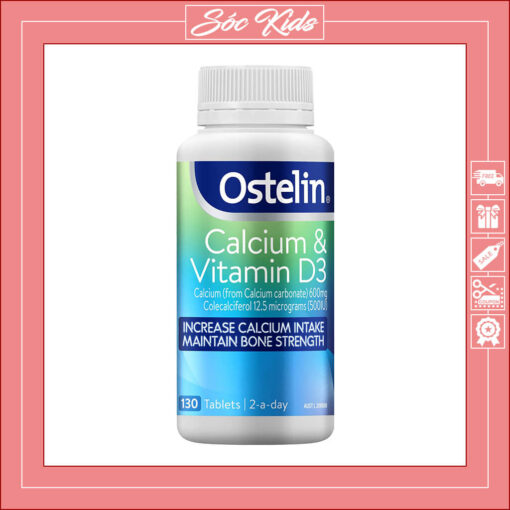 Calcium & Vitamin D3 Ostelin Dành Cho Trẻ Trên 12 Tuổi Và Mẹ Bầu